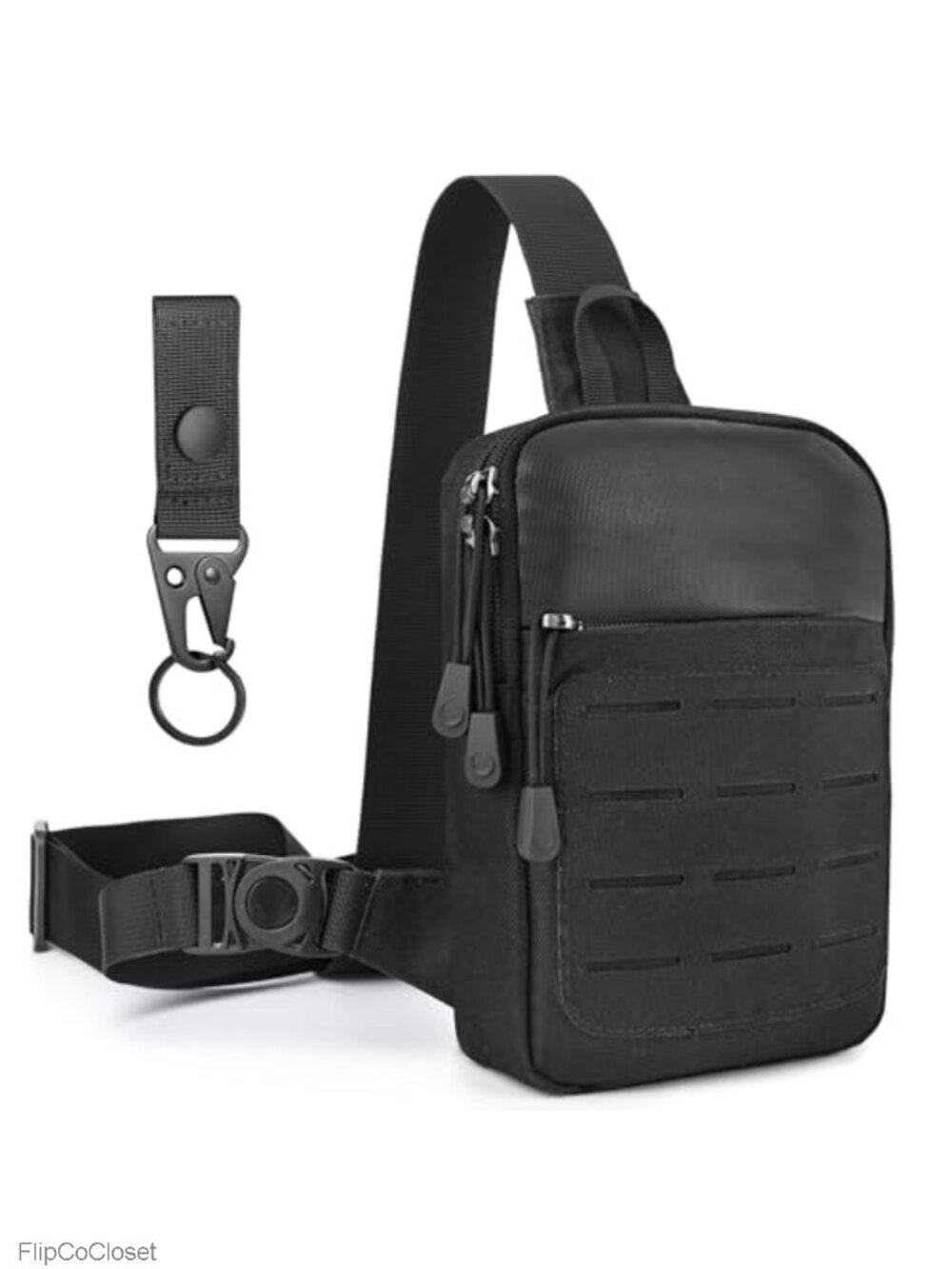 Men's MOZETO Tactical Sling Bag 1000D Nylon Water-Resistant Crossbody